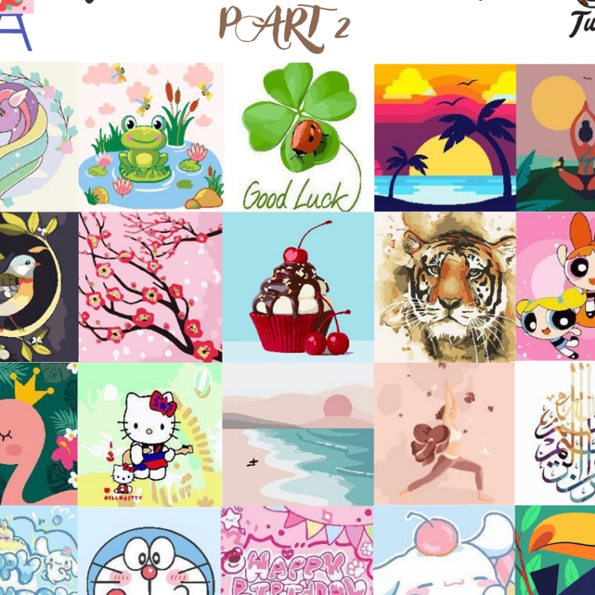 

Bonus Baapaang Painting By Number Children Canvas Set Kanvas Lukis Anak PART 2