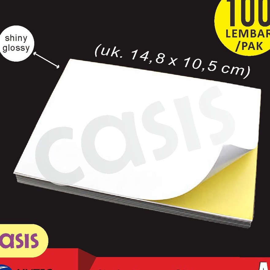 

Spesial stiker chromo glossy A6 isi 1 lbr lintec CASIS