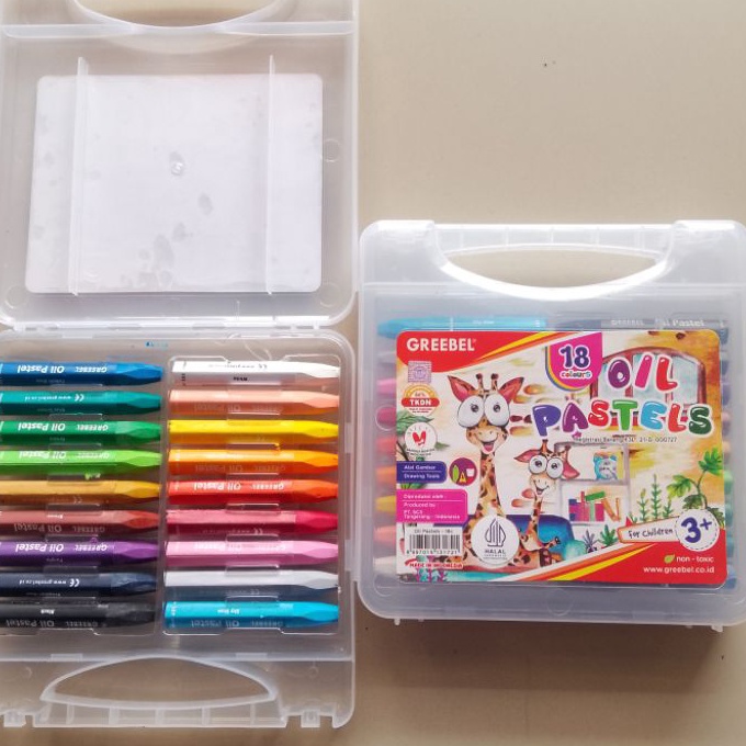 

KI3 Crayon Oil Pastel Greebel 18 Warna Set Orinal