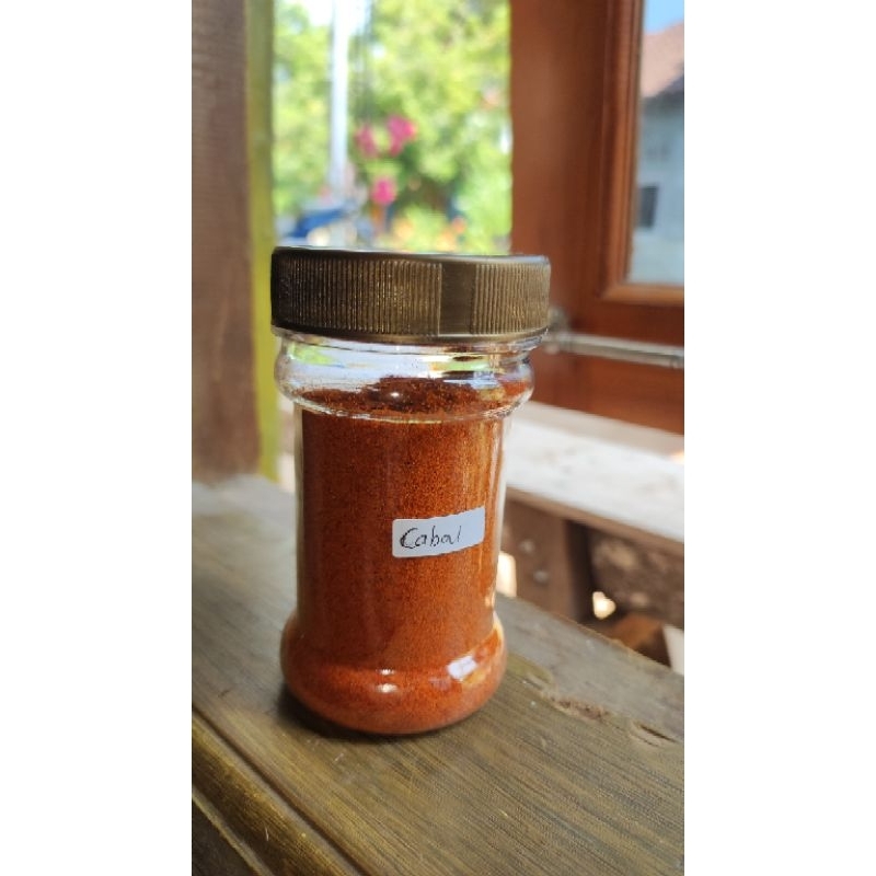 

cabai bubuk murni 100% tanpa campuran dengan kemasan 50 gr