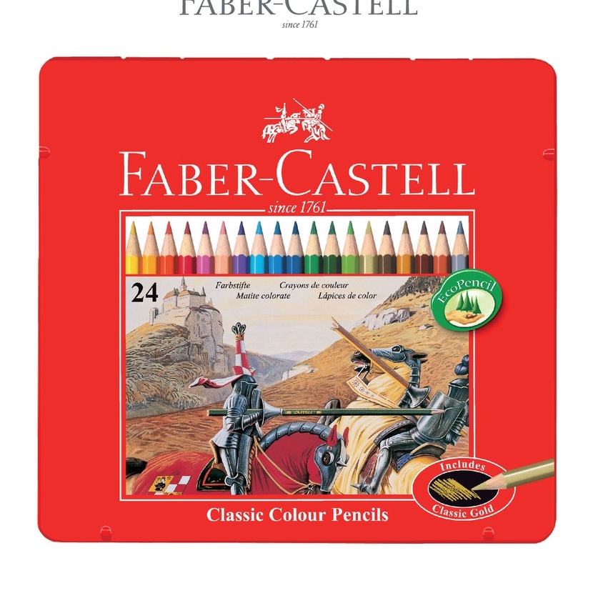 

Hot FaberCastell Pensil Warna Classic Colour Pencils 24 Panjang Kemasan Kaleng