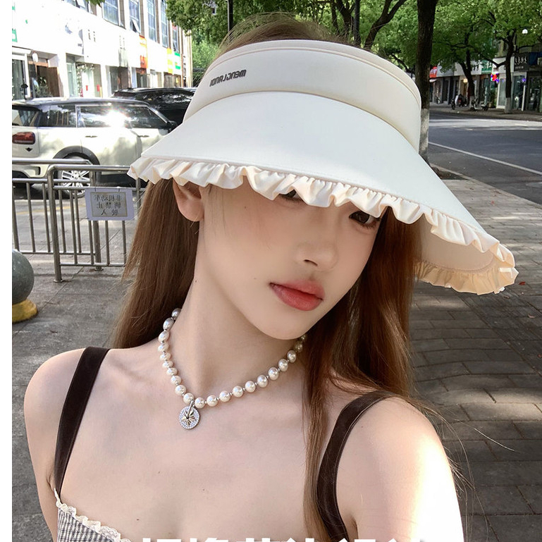 

Topi Tanpa Topi Pelindung Sinar Matahari Wanita, Topi Pelindung dari Sinar UV untuk Wanita