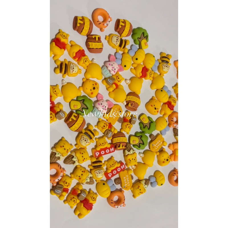Grosir Clay Resin 50 pcs / clay karakter / tempelan sendal / jibitz sandal/resin motif/