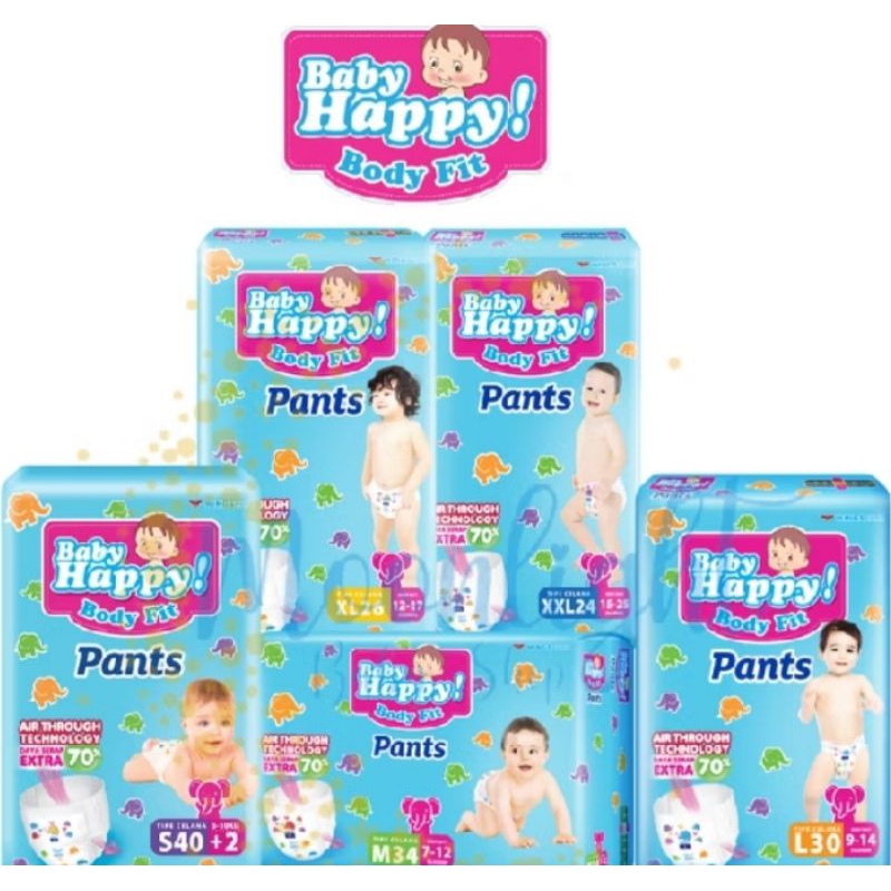 2 BALL PAMPERS BABY HAPPY | POPOK BABY HAPPY