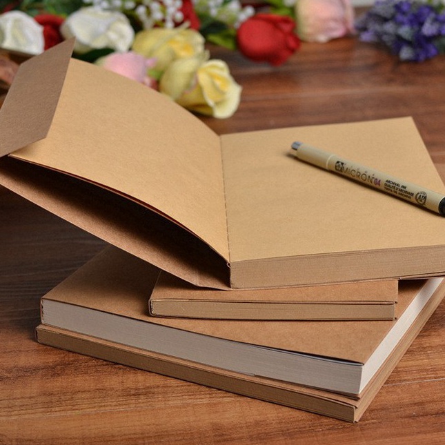 

Gila CREATIVE RETRO KRAFT COVER SKETCHBOOK BUKU SKETSA DOODLE CORATCORET