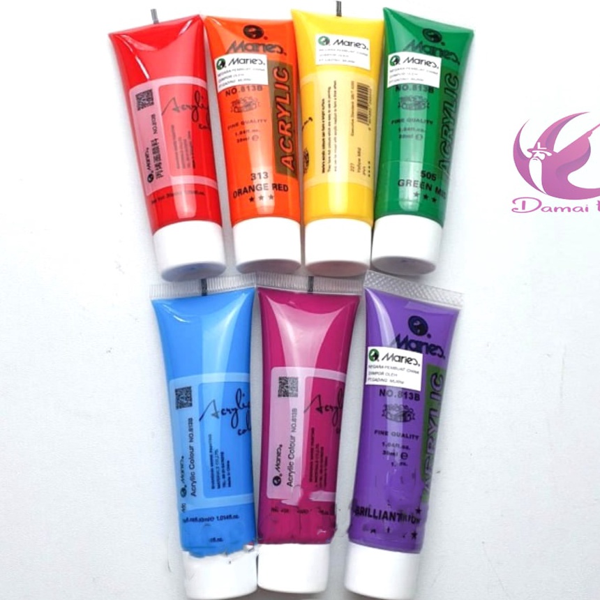 

FG2 Maries Acrylic 3 ml Paint Acrylic Set 7warna Cat Akrilik Warna Dasar
