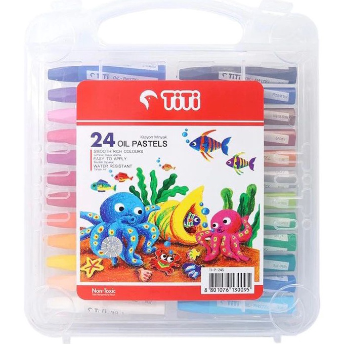 

Bonuskan CrayonOil pastel TiTi 24 warna 1set