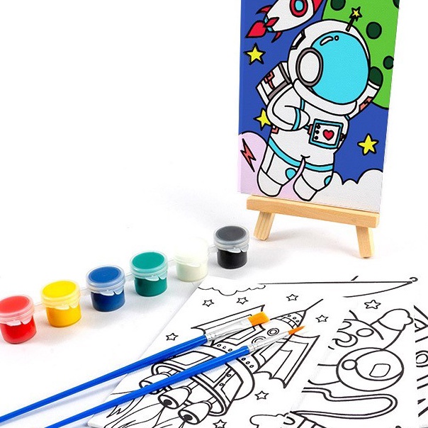

Sale BS Kanvas Lukis Gambar Siap Pakai Papan Kanvas Lukis Menggambar DIY Set Anak Kado Ulang Tahun Hampers
