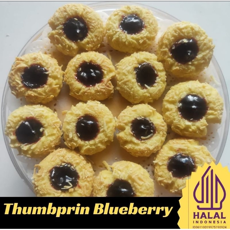 

Thumbprint blueberry cookies 500gr