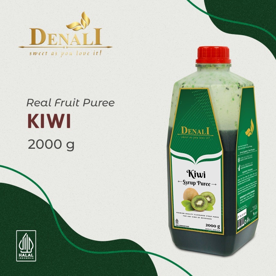 

Denali Kiwi Mix Syrup Puree | Sirup Denali Puree Rasa Kiwi