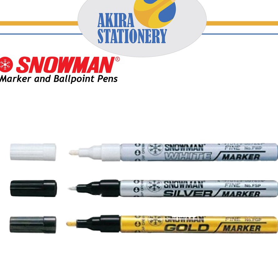 

SUPER HEMAT SPIDOL SNOWMAN PAINT MARKER PUTIH EMAS SILVER PERMANENT