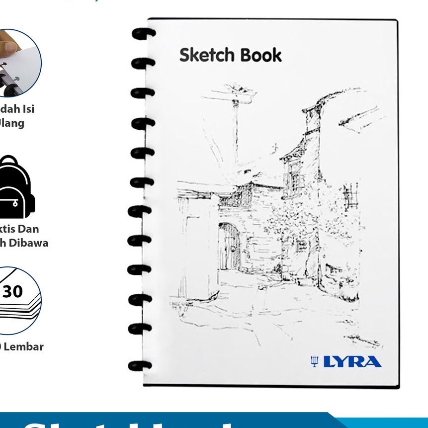 

KP8 Lyra Buku Sketsa Ukuran A4 3 Lembar Sketch Book Binder Buku Bergambar Lyr92126