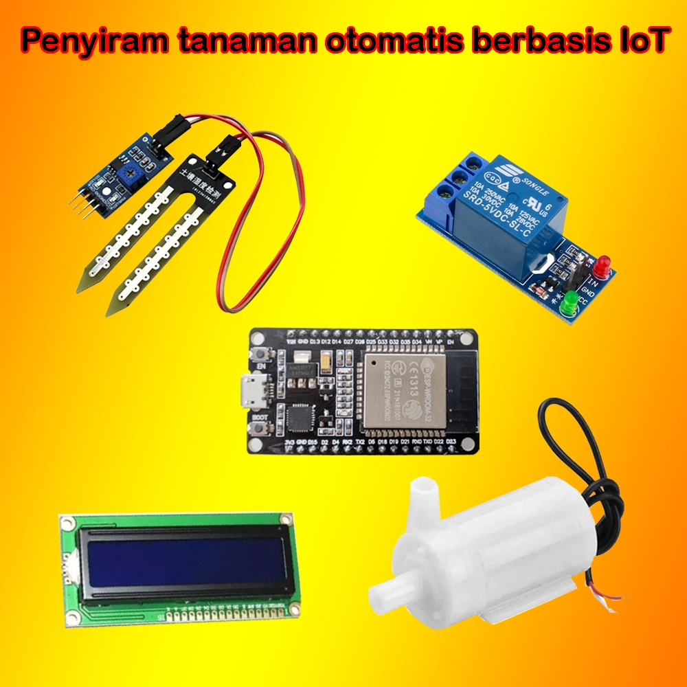 Penyiram tanaman otomatis berbasis IoT Esp32