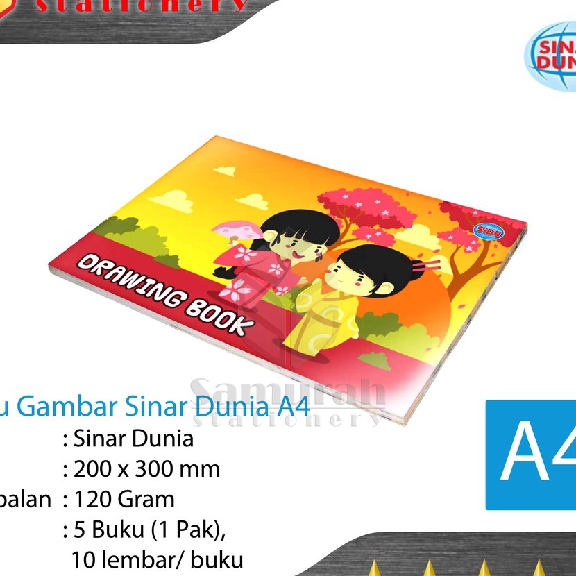 

Potongan Buku Gambar Sidu A4 Drawing Book Sinar Dunia A4 Buku Gambar Anak A4 TK SD SMP SMA Buku Sketsa