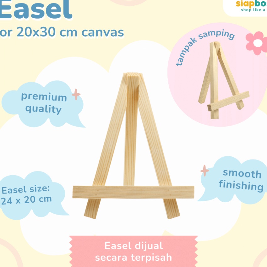 

KI3 STANDING EASEL 24x2 CM UNTUK KANVAS LUKIS PAINT BY NUMBER PENYANGGA LUKISAN PAINTING