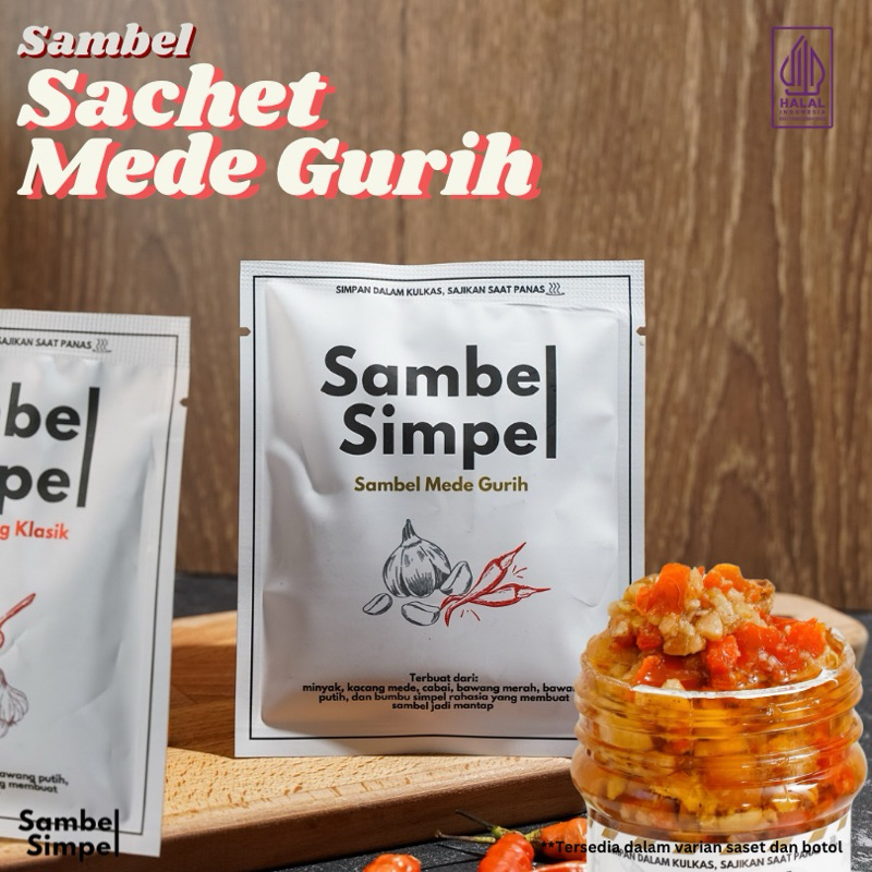 

Sambel Simpel - Sambel Korek Kacang Mede Gurih Sachet - 40 Gr