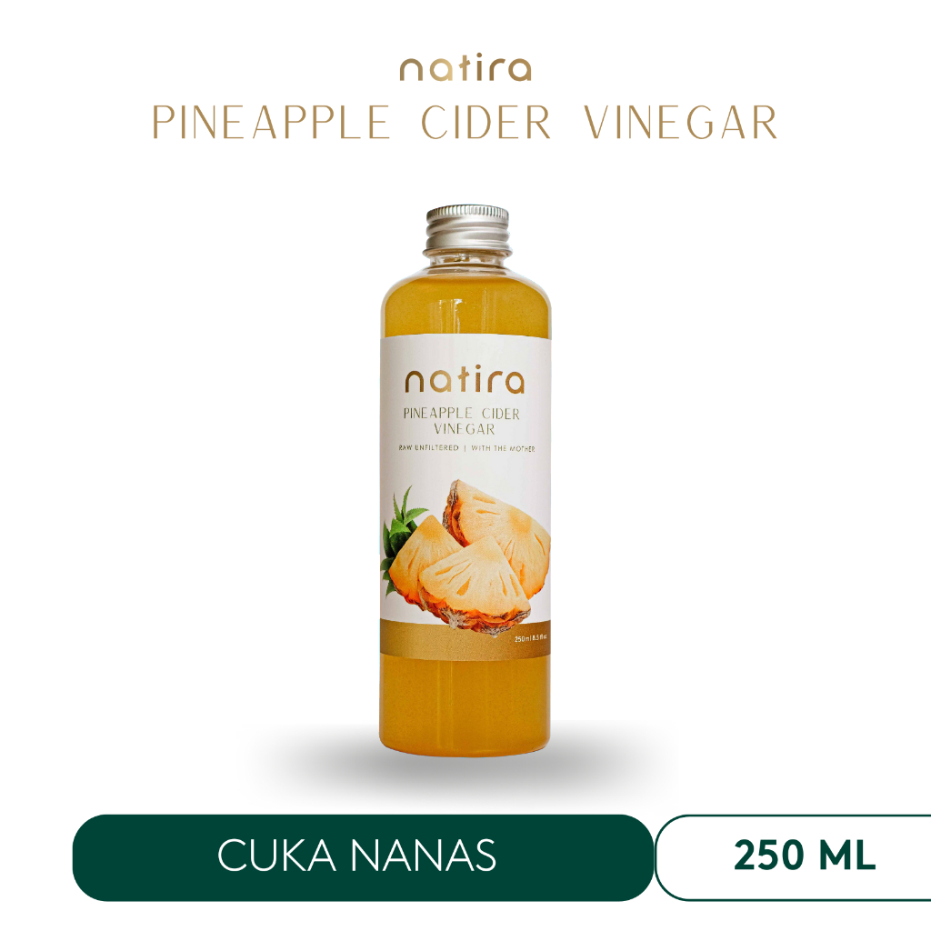

Natira - Cuka Nanas / Pineapple Cider Vinegar with The Mother (Cuka Nanas Alami) 250 ml