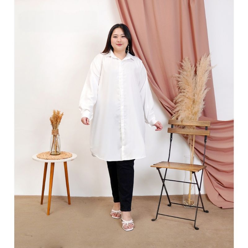 Tunik Wanita polos jumbo XXXL baju wanita muslim