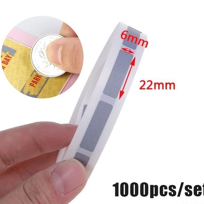 

KP8 1pcs 6X22mm Scratch Off Label Gosok Penutup Sticker Gosok Label Sticker Scratch Stiker