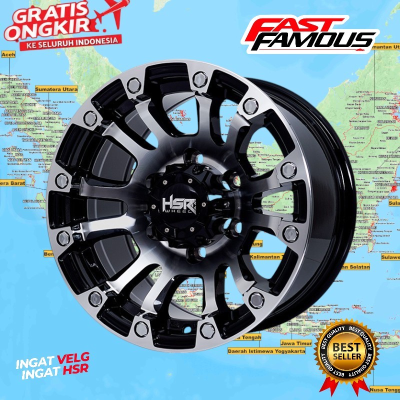 velg offroad r15 baut 6 mobil pajero fortuner triton hilux terrano panther dll velg murah r15