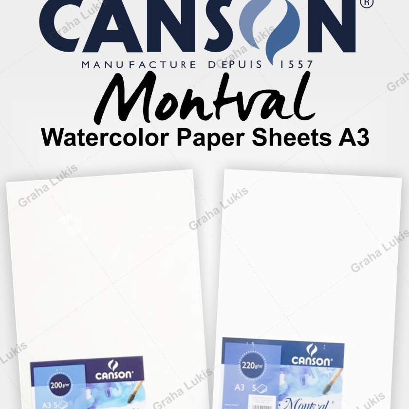

Termurah Canson Montval A3 Canson AquarelleWatercolor Kes Cat Air
