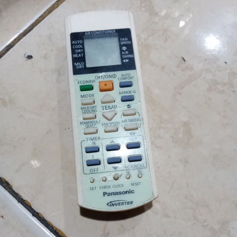 Remote AC panasonic inverter original