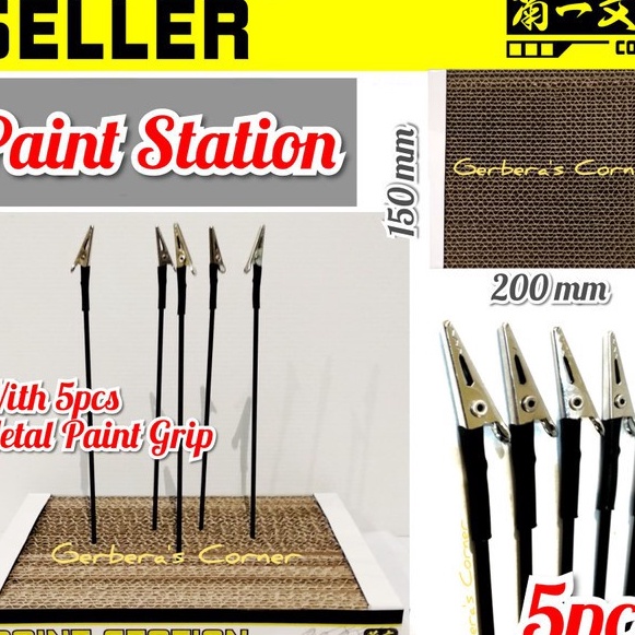 

KP8 M Paint Station With Metal Paint Grip Alat Cat Gundam