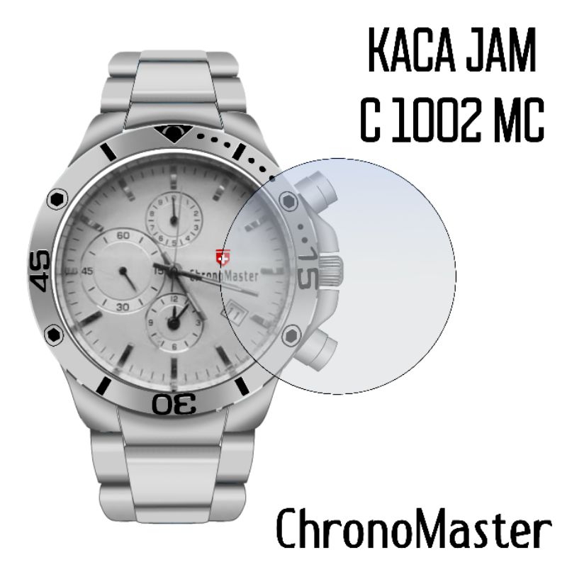 KACA JAM CHRONOMASTER C1002MC ORIGINAL C 1002 MC