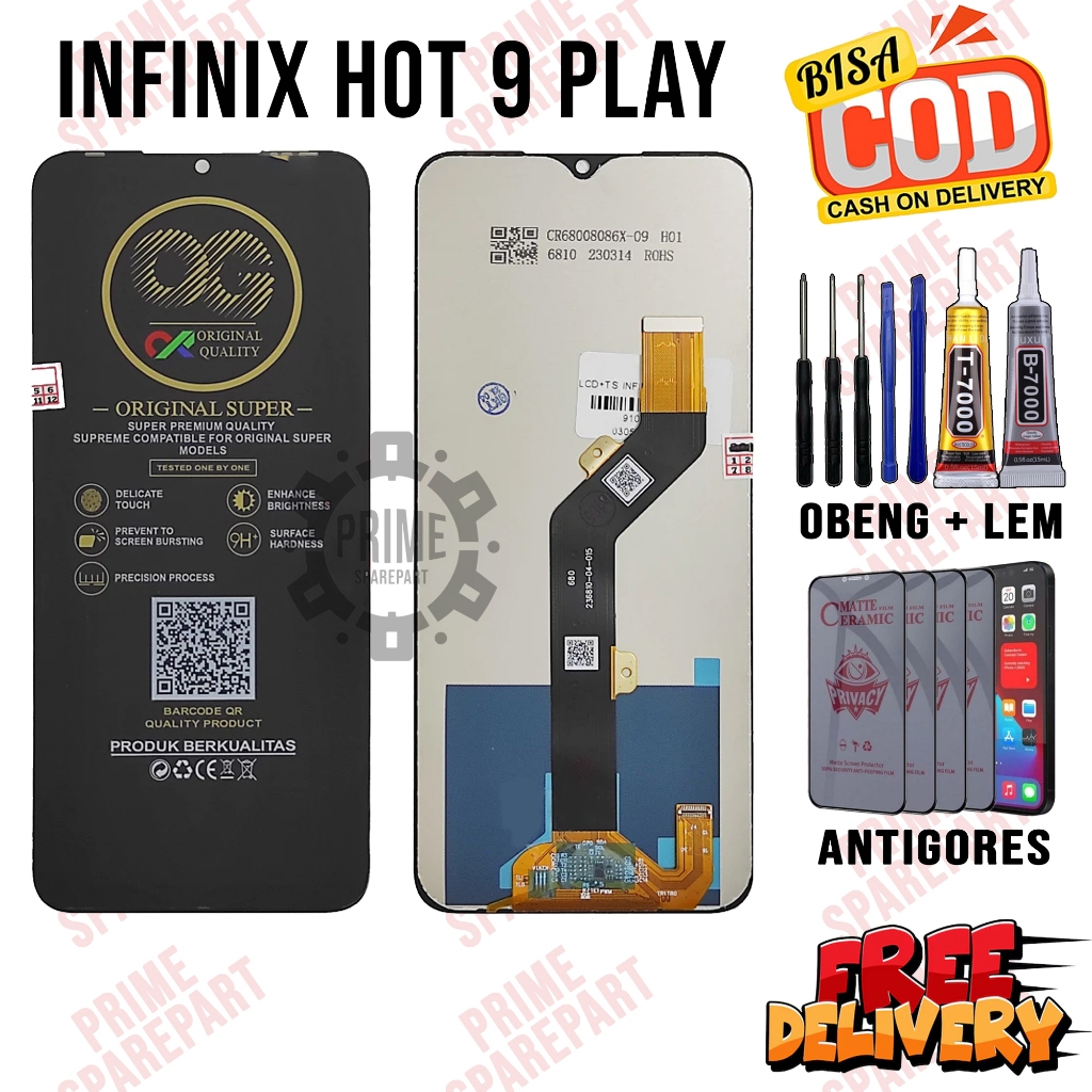 Lcd INFINIX HOT 9 PLAY Original Oem Lcd Touchscreen INFINIX HOT 9 PLAY Fullset