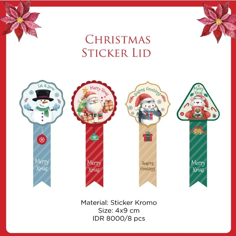 

Label stiker toples lid design natal santa terbaru