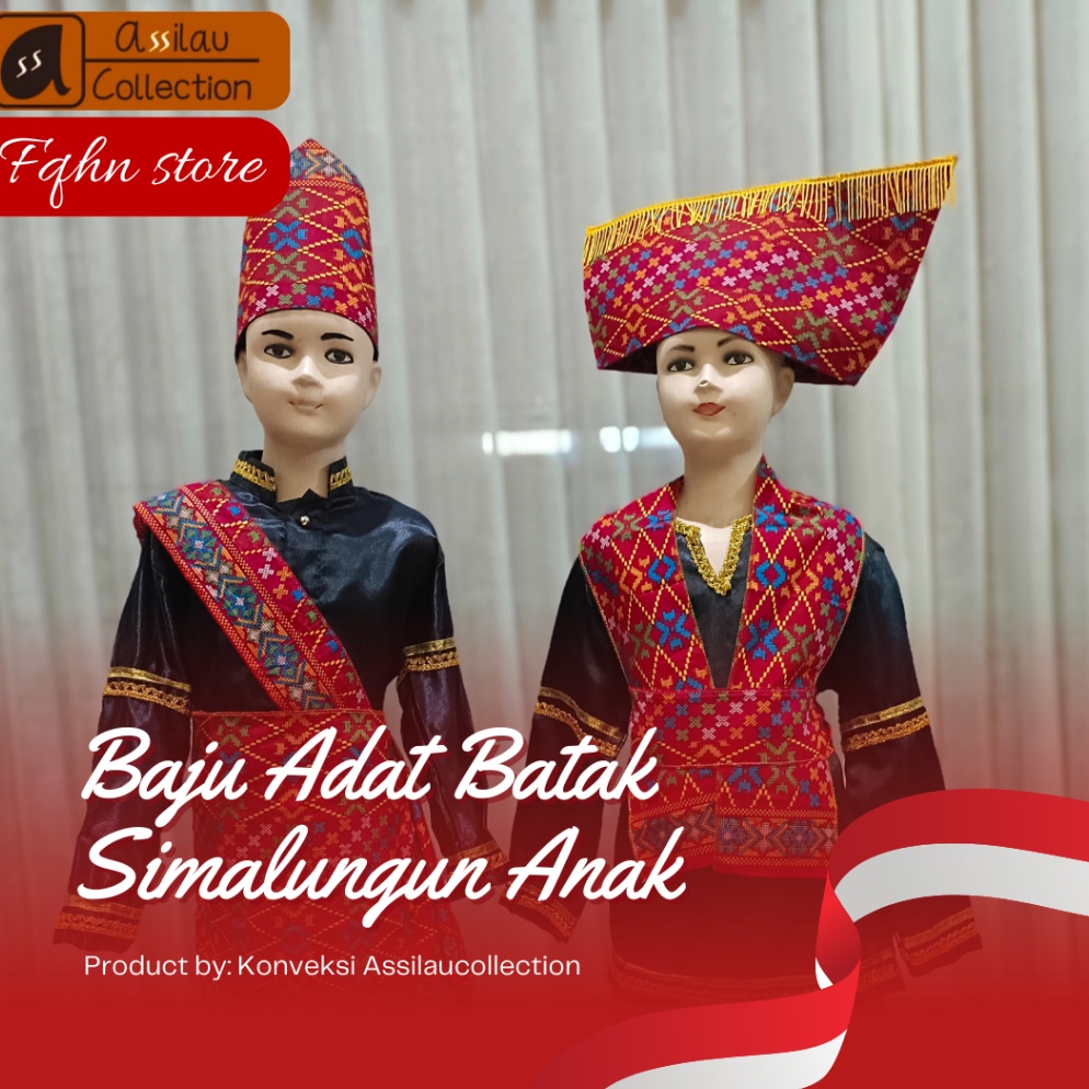 Recomended Baju adat anak Sumatera UtaraBatak Simalungun satuan Lakicewek