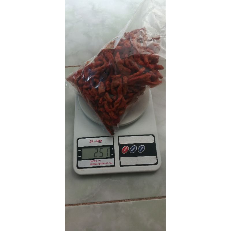 

Keripik Usus Pedas Manis Gurih 250 gram