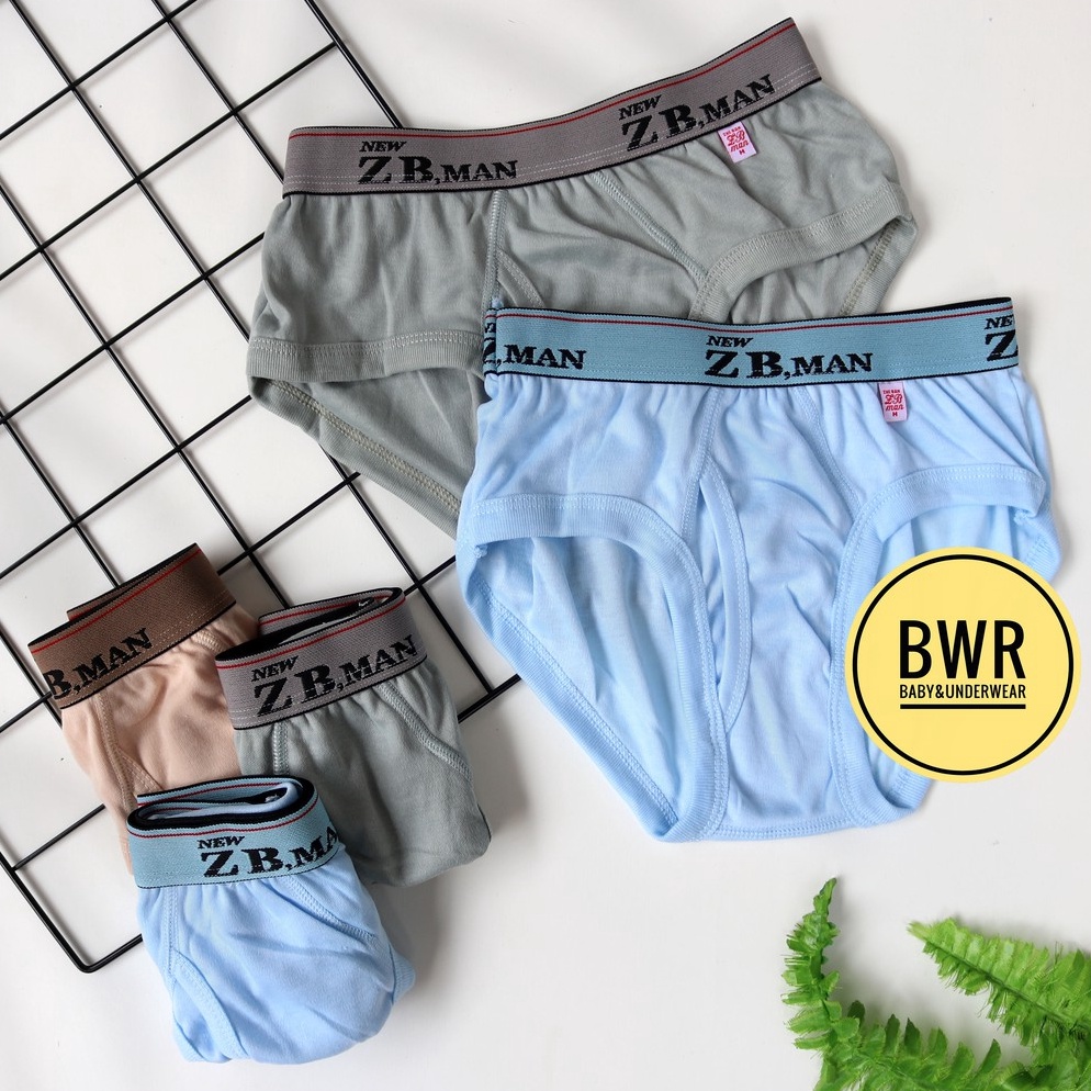 Hot Sale Grosir  6pc  CD ZB MAN BOXER Jumbo  Celana Dalam Pria ZB MAN Kerut Sempak Karet Boxer Berku