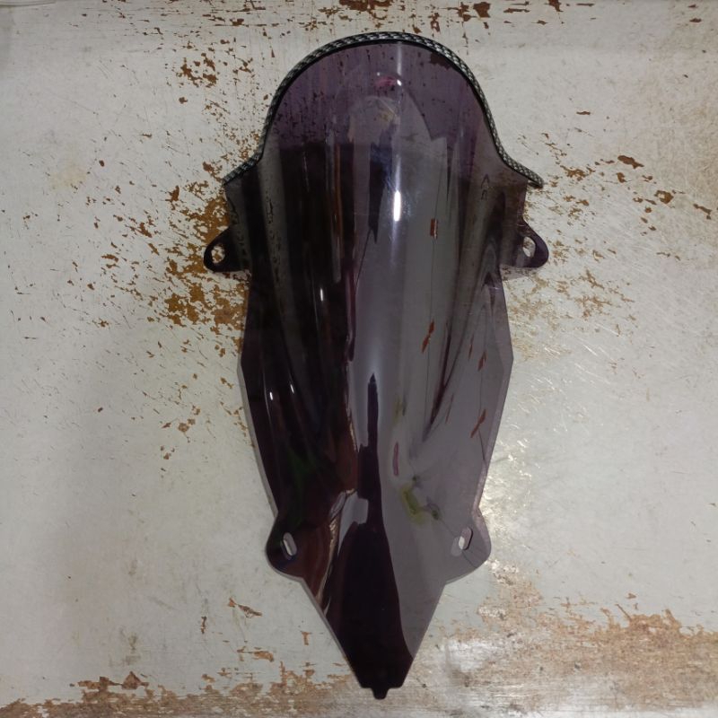 Visor CBR150R K45G jenong bubble pendek free list carbon hitam th 2016/2018