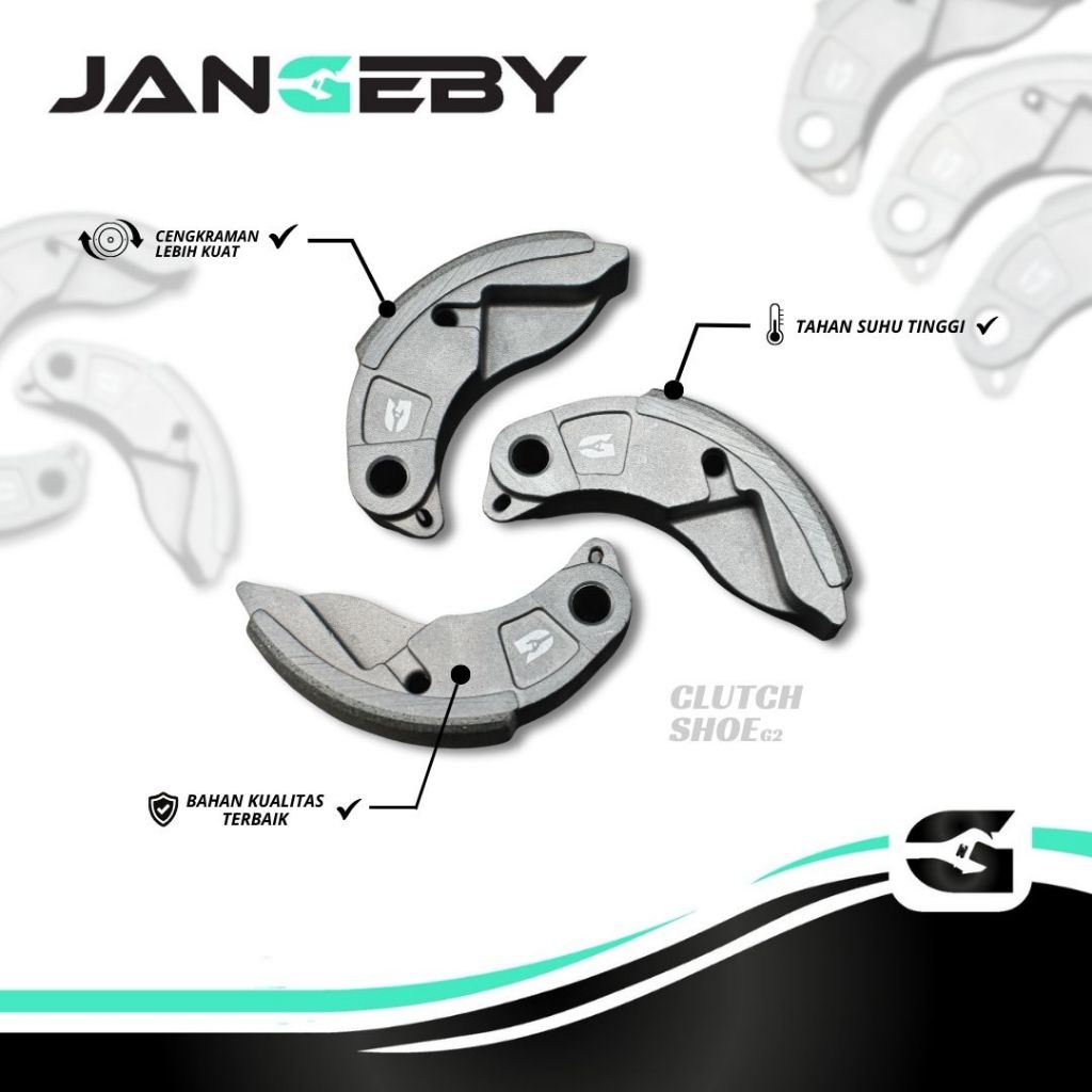 Kampas Ganda Jangeby Clutch Shoe G2 Semua Type Motor