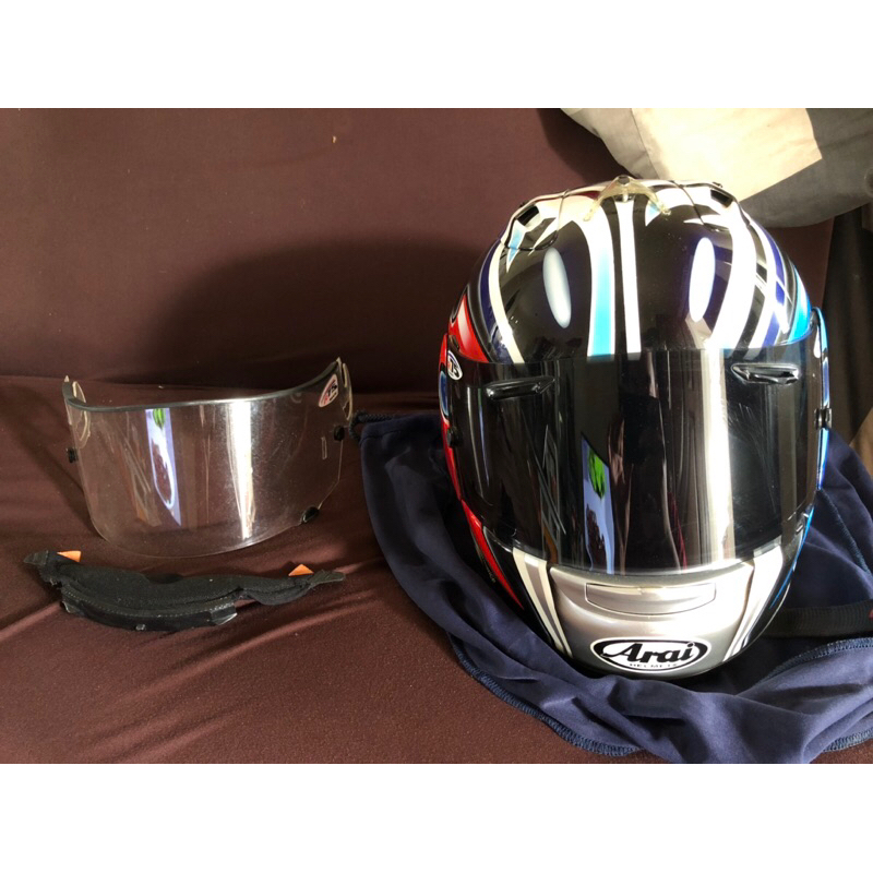 Helm arai rr5 original nakano shuriken silver