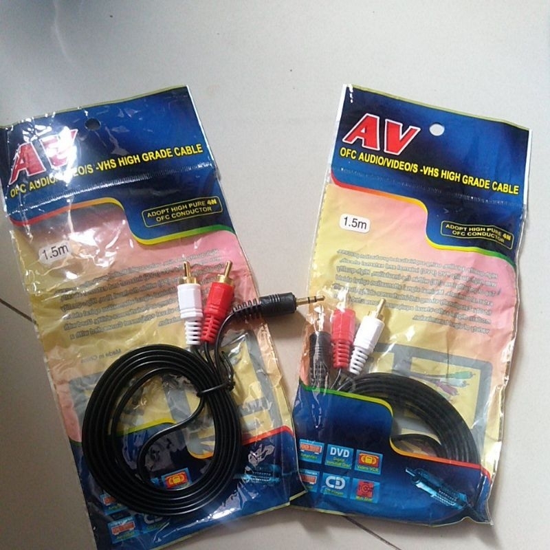 KABEL AUDIA RCA AUX 1 IN 2 1,5 m