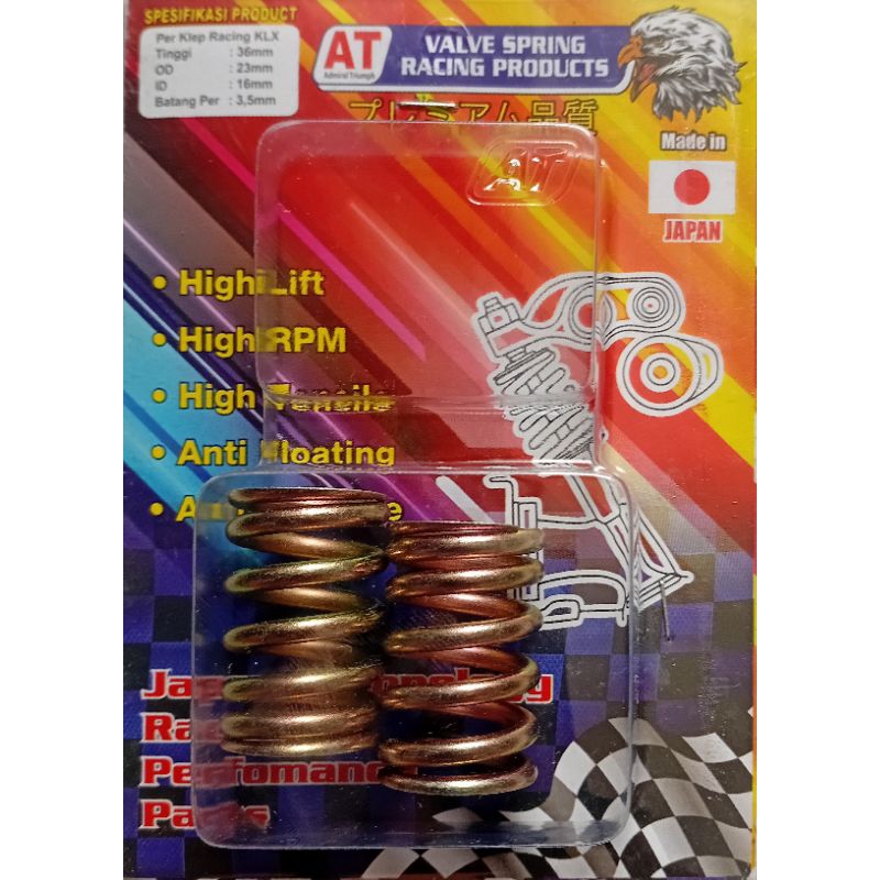 Per klep KLX Swedia Racing anti patah anti floating merk AT Non AHRS BRT CLD