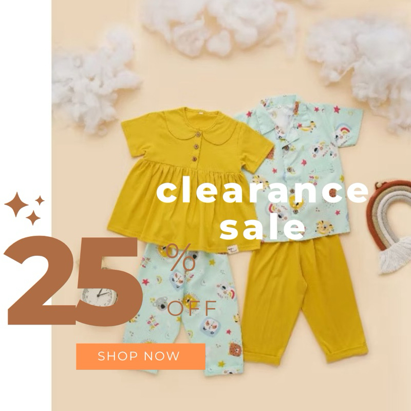 (SALE) Baju Tidur Anak Couple / Playset Anak Laki-Laki Dan Perempuan