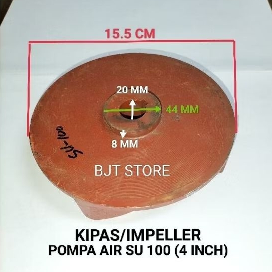 Kipas/Impeller Mesin Pompa Air/Water Pump SU 100 (4 Inch)