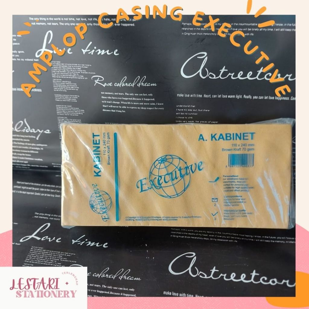 

(20pcs) Amplop Coklat Cabinet | Kabinet Executive | Amplop Coklat Surat Menyurat | Lestari Stationery
