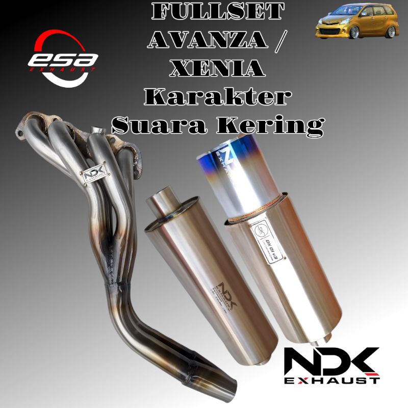 KNALPOT MOBIL FULLSYSTEM  AVANZA XENIA NDK EXHAUST KARAKTER KERING KNALPOT RACING MOBIL