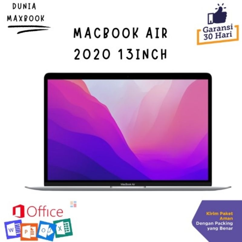 Macbook Air 2020 13 inci core i3 8/128GB 8/256GB core i7 16/256GB 16/512GB 16/1TB SECOND ORIGINAL