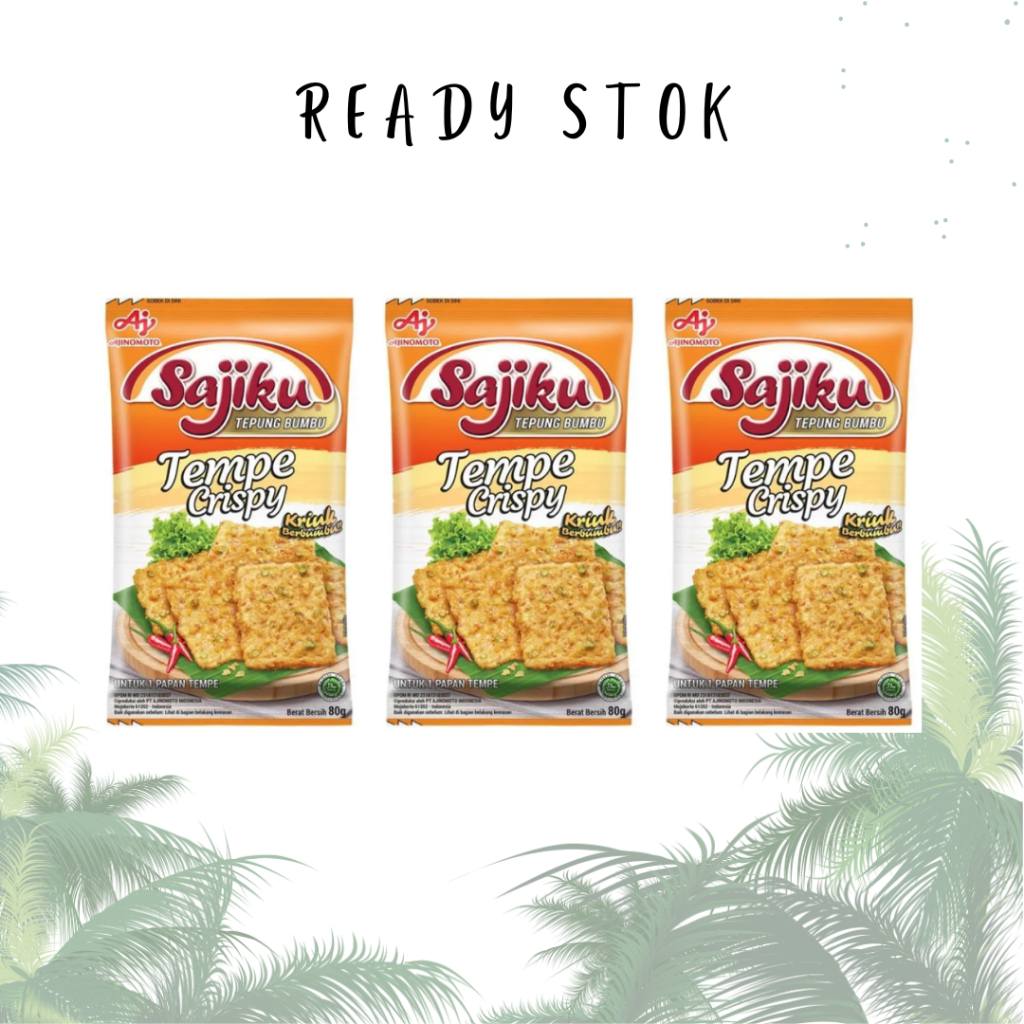 

Sajiku Tepung Bumbu Tempe Crispy 3*80gr (3PCS)