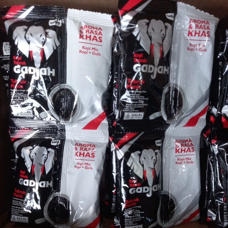 

KOPI TUBRUK GADJAH SACHET KOPI MIX + GULA 1 RENCENG