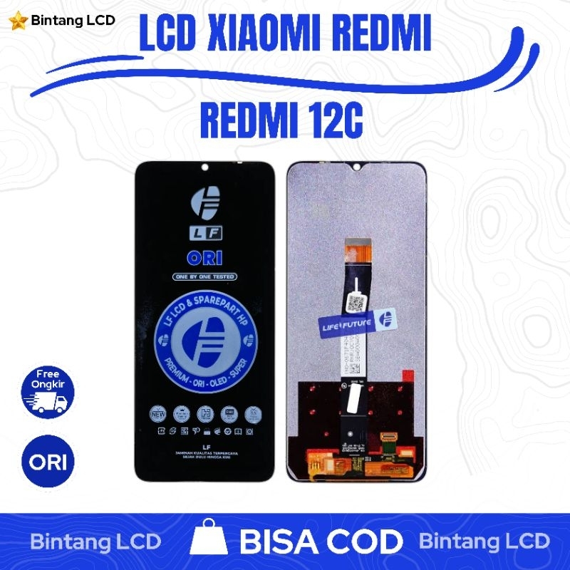 [COD] LCD Xiaomi Redmi 12C Original Fullset Touchscreen Life future Best Seller Termurah