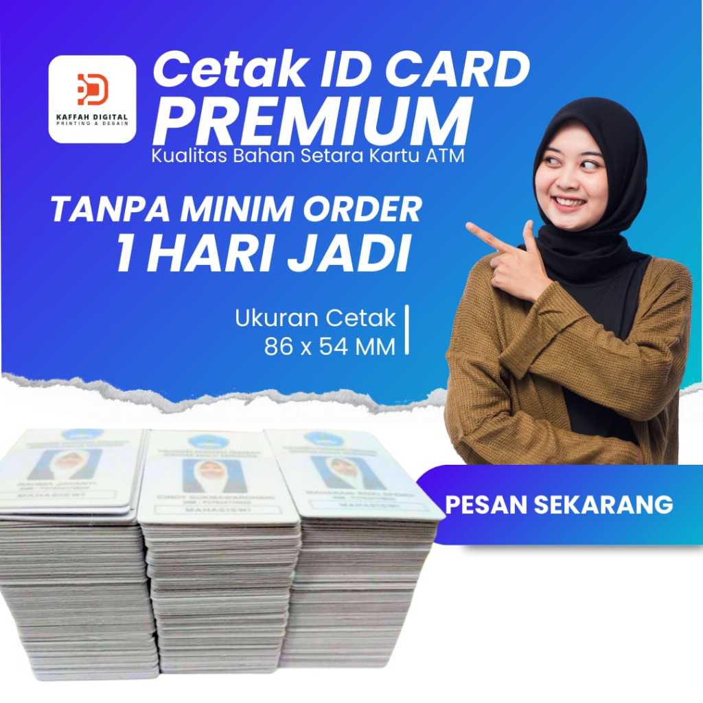 

ID CARD CUSTOM - ID CARD PVC - ID CARD PREMIUM - CETAK ID CARD PVC