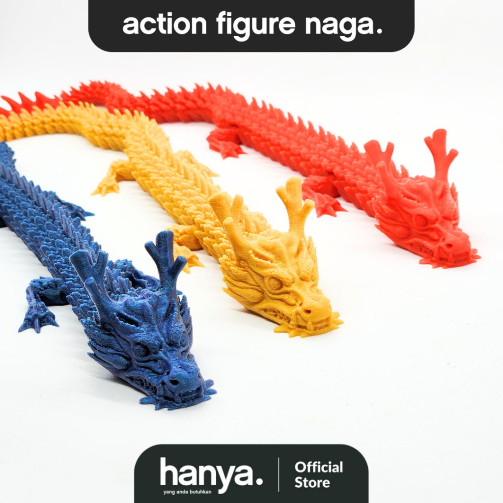Action Figure Naga Dragon Kuno Articulated / Mainan Naga Tradisional Keren / Action Figure Naga Kuno