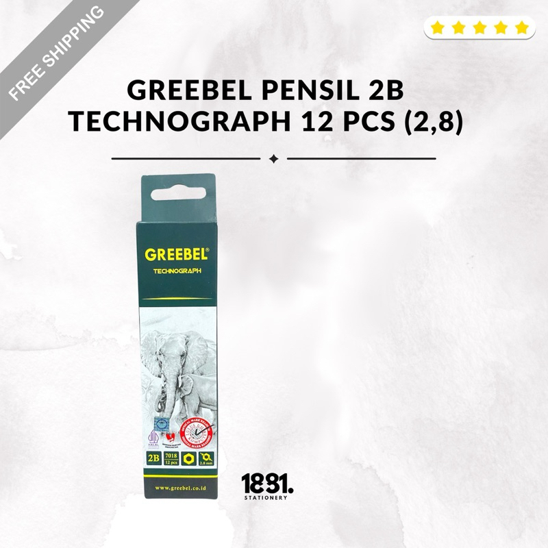 

Pensil 2B Greebel Technograph (2,8mm) | Pensil 2B 1 Pack 12 | Pensil 2B Greebel Technograph