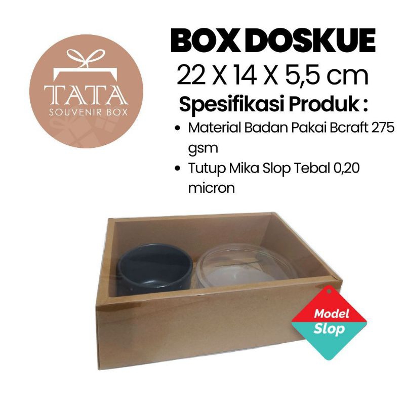 

Box Doskue 22 x 14 x 5,5 cm Model Slop (Min Order 2 Pcs)